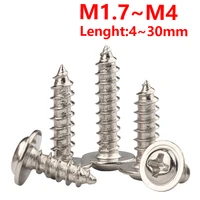 m1 7 m2 m2 3 m2 6 m3 m4 phillip cross recess self tapping washer screw metric thread pan head with pad bolt steel nickel plated