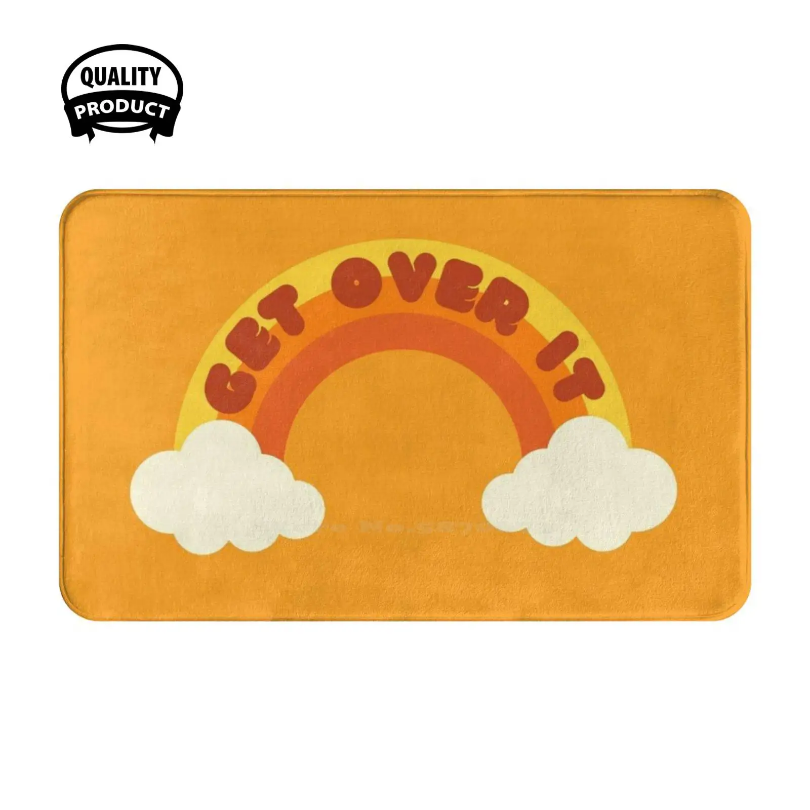 Радужная мягкая подушка получить Over It домашний коврик дверной Женский гидро