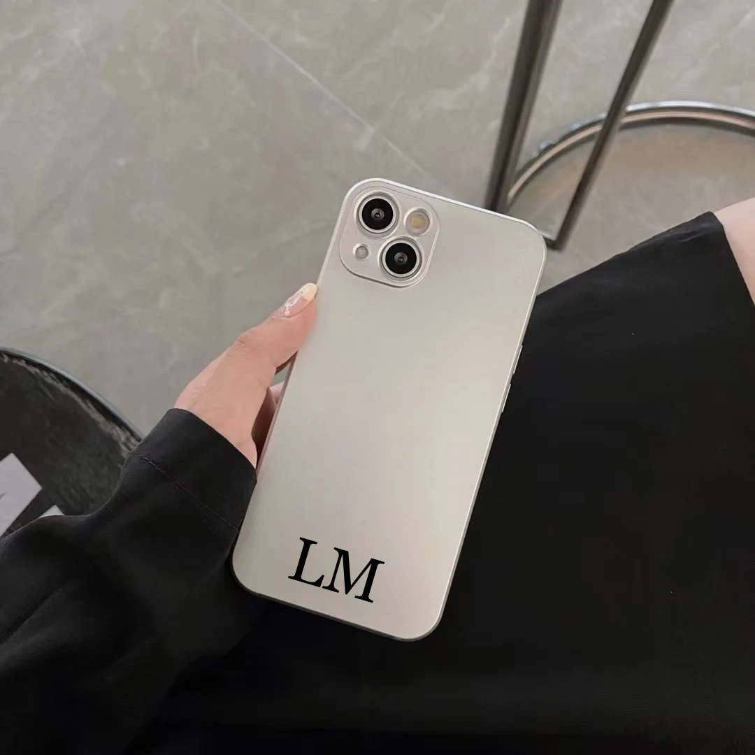 Роскошный серебристый чехол с надписью на заказ для Iphone 13 Promax pro 12 11 max мягкий iphone XS