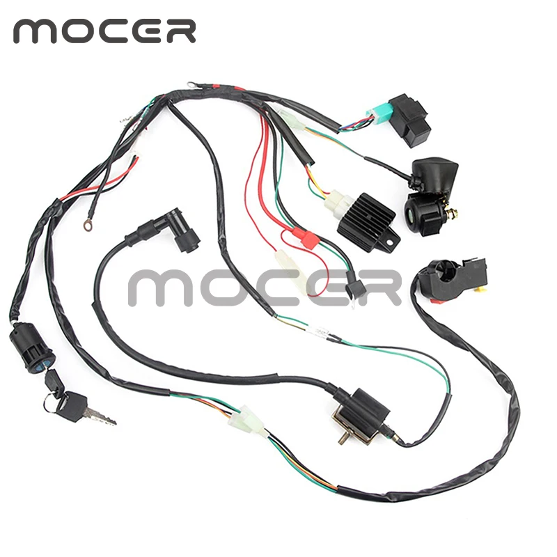 CDI жгут проводов статор Asembly проводка подходит для ATV Электрический Quad 50 70 90 110CC с