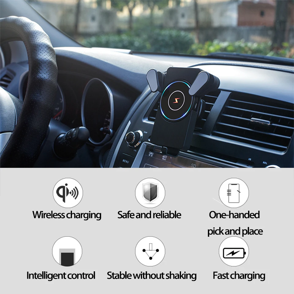 Беспроводное Автомобильное зарядное устройство держатель телефона для Nissan Qashqai Juke X trail Toyota Avensis t25 Corolla RAV4 Auris Camry