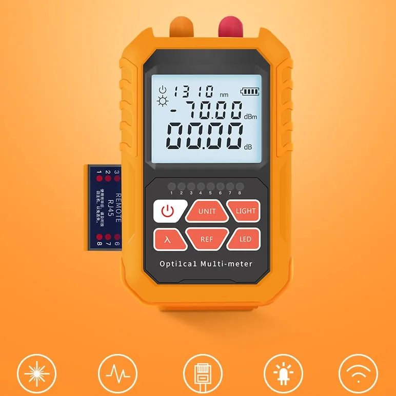 

Бесплатная доставка, Мини-USB-измеритель мощности для зарядки 800-1700 нм с визуальным детектором неисправности на 15 км, тестер Красного волокна ...