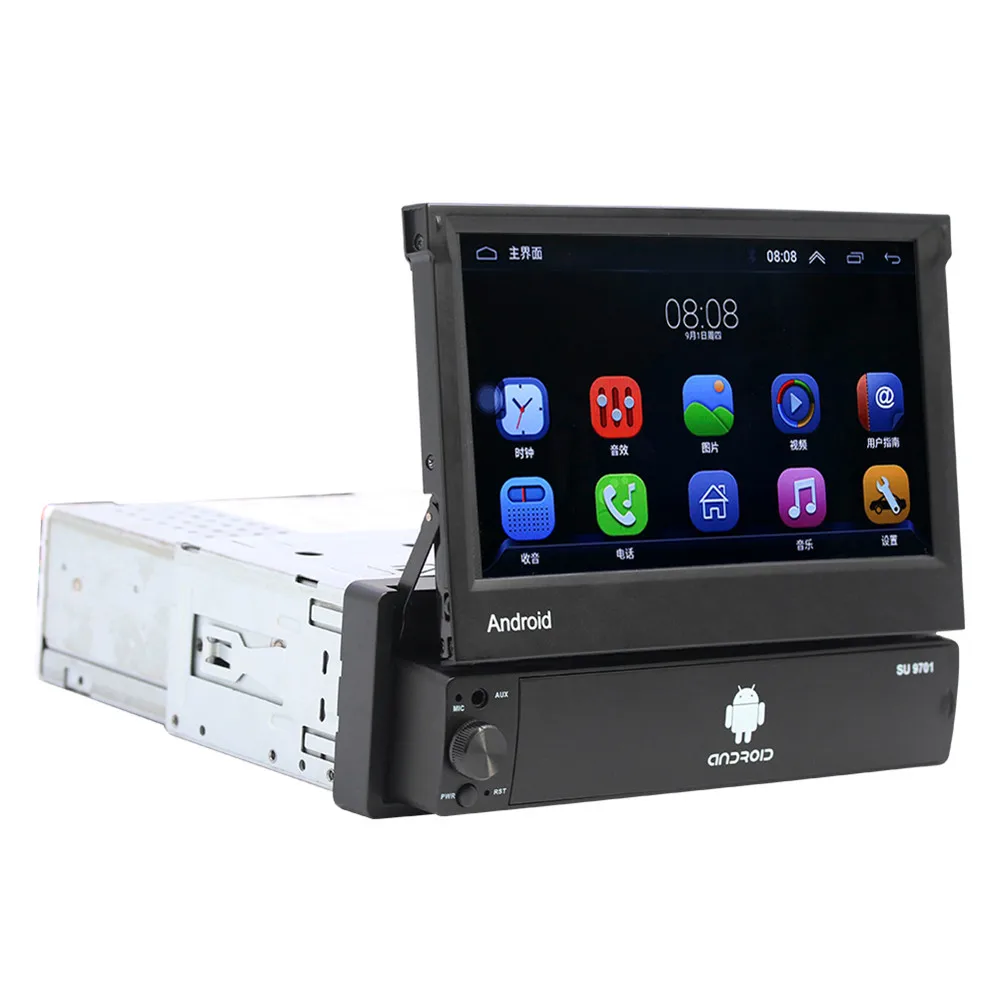 WONVON 1din Android 8 1 GO четырехъядерный автомобильный DVD GPS-навигатор проигрыватель 7