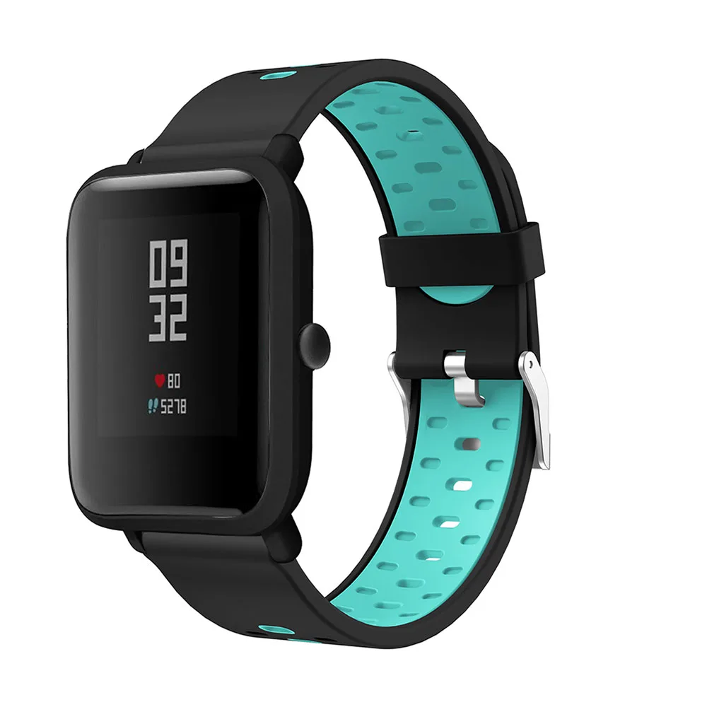 Ремешок 20 мм для смарт часов Xiaomi Huami Amazfit Bip Youth/youth Lite/Amazfit GTS спортивный силиконовый