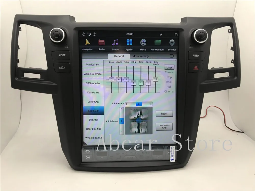 12,1 ''Tesla стиль Android 8,1 автомобильный dvd-плеер gps навигация для Toyota Fortuner 2007- головное устройство стерео PX6 HDMI радио ips