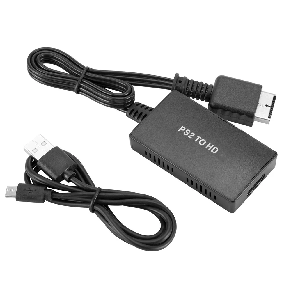 Конвертер PS2 в HDMI-совместимый с кабелем питания адаптер для Playstation 2 кабель