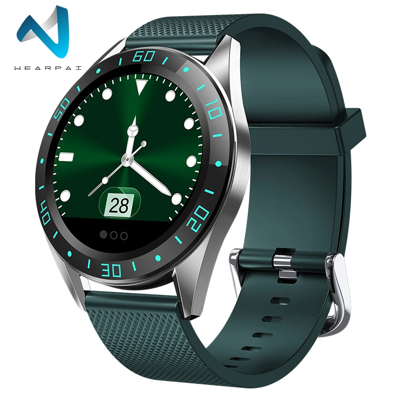 Wearpai GT105 Смарт часы для мужчин бизнес двойной часовой пояс дисплей монитор