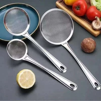 kitchen multifunctional filter spoon stainless steel fine mesh skimmer filter fried food net household cooking tools
