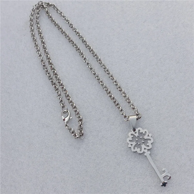 

Stainless Steel Key Pendant Necklace 12pcs/lot Fashion Unisex Jewelry