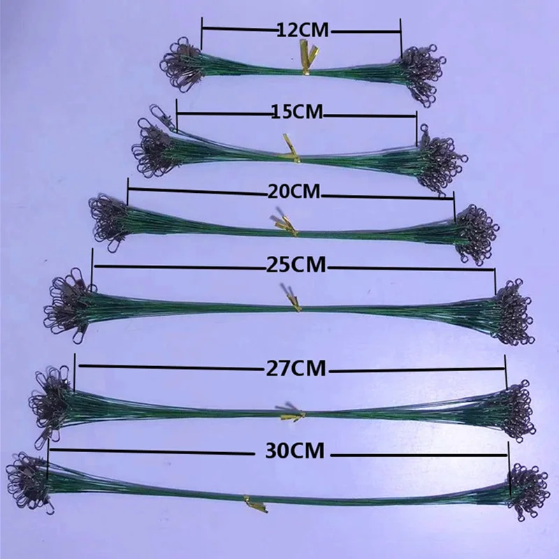 20 шт/луя Передняя проволока анти укуса стальная с отличным кольцом персонажа