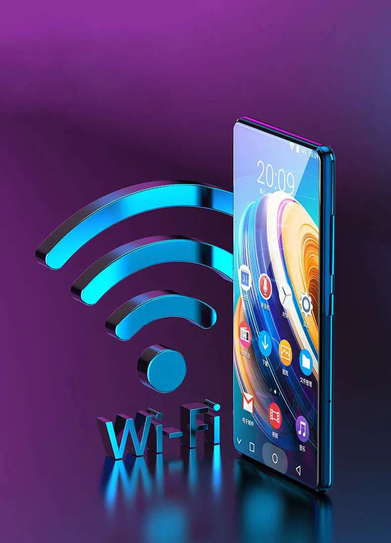 JWD orginial wifi Bluetooth MP4 плеер MP3 MP5 воспроизведение музыки ips полный сенсорный экран 5,0 дюймов