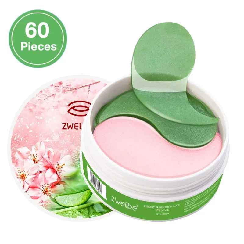 Новинка 60 шт. маска для глаз с коллагеном вишни и алоэ гелевая сна против морщин