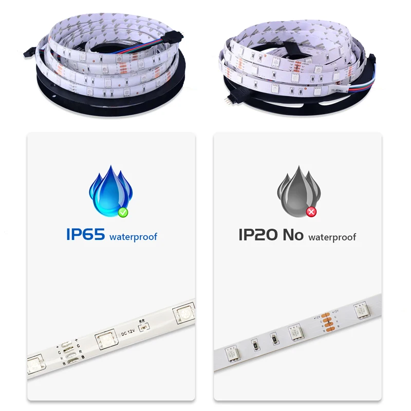 Светодиодная лента SMD5050 DC12V 60 светодиодов/м 5 м/лот гибкий светодиодный светильник