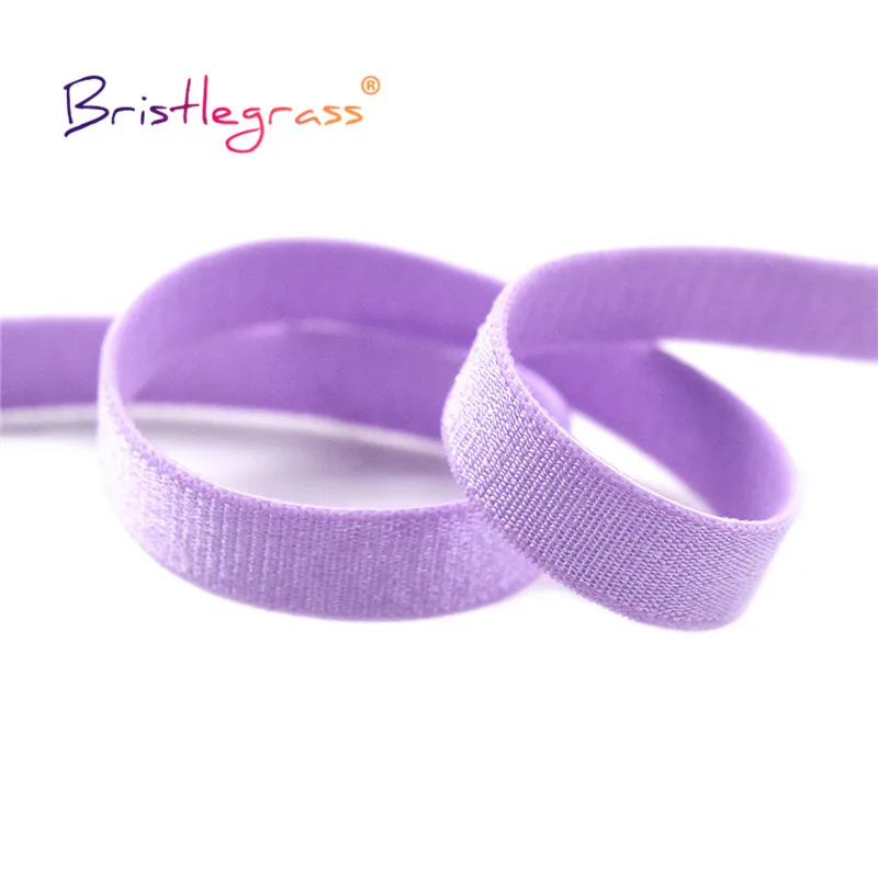 

BRISTLEGRASS 50 100 Yard by Roll 3/8" 10mm Nylon Bra Strap Elastic Spandex Band Shoulder Tape Underwear Lingerie DIY Sewing Trim
