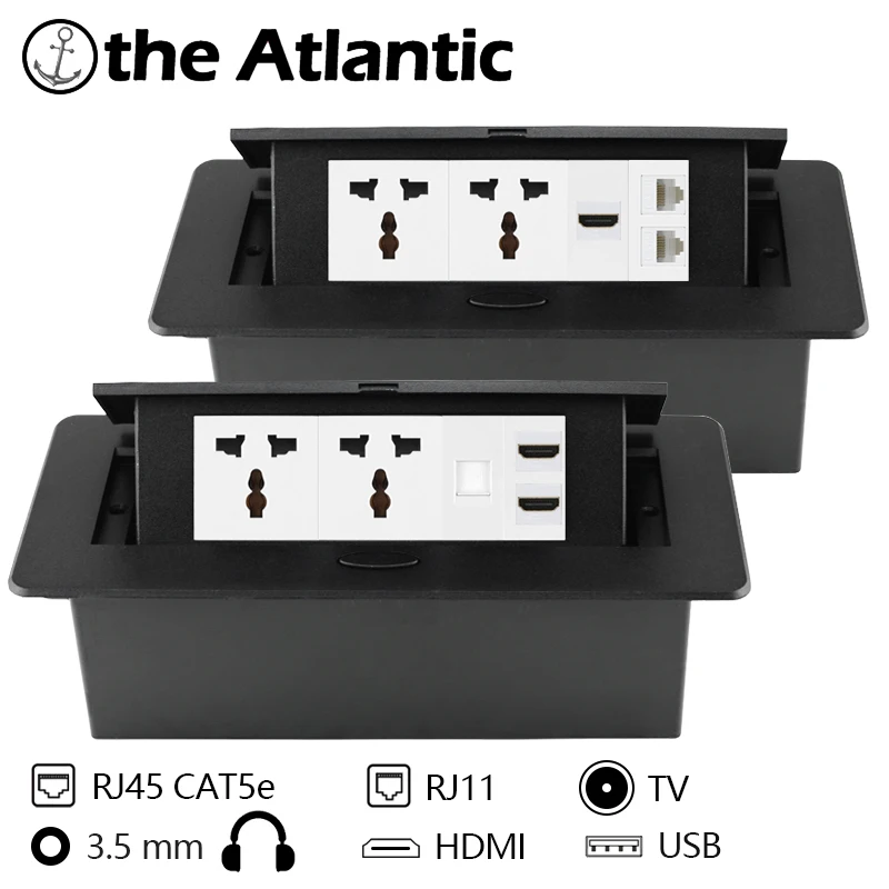 Универсальная настольная Встраиваемая Сетевая розетка настольные розетки с