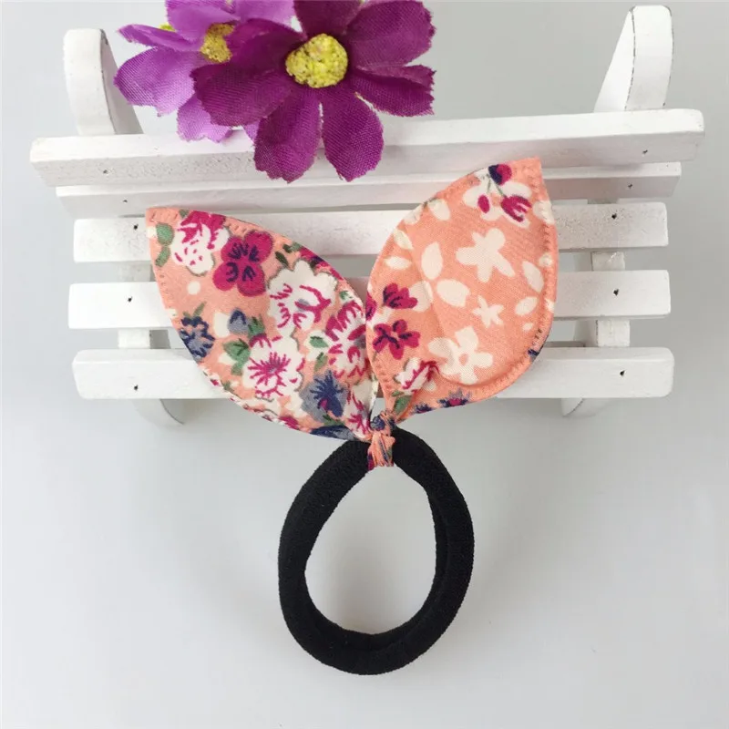 10 шт. Женские аксессуары для волос милые цветочные банты эластичные повязки