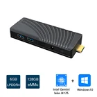 Портативный мини-ПК T6 PRO, Windows 10, Intel Celeron J4125, LPDDR4, 6 ГБ, 128 ГБ, 1000 Мбит, LAN, Bluetooth, 4K, мини-офисный компьютер