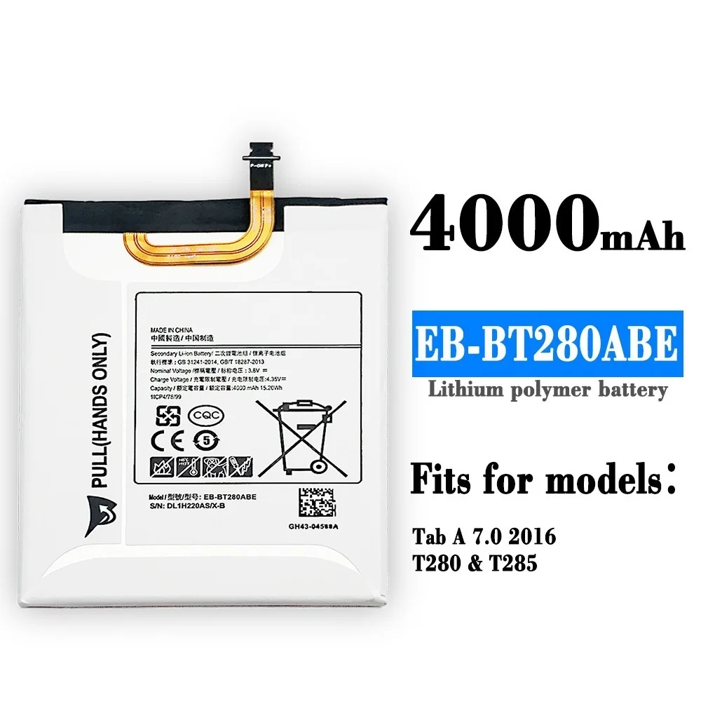 

SAM Sung Galaxy Tab A 7.0 T280T285 Tablet Battery EB-BT280ABE Built-in Plate