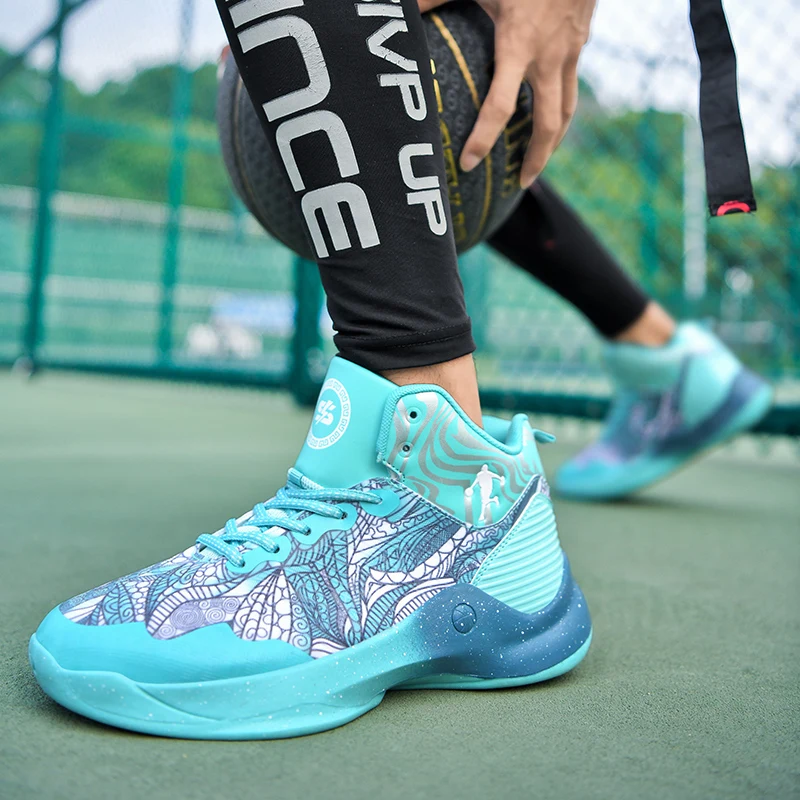 

2021 High Quality Basketball Shoes Men Sneakers Boys Basket Shoes Autumn High Top Anti-slip Outdoor Sports Shoes Trainer Women
