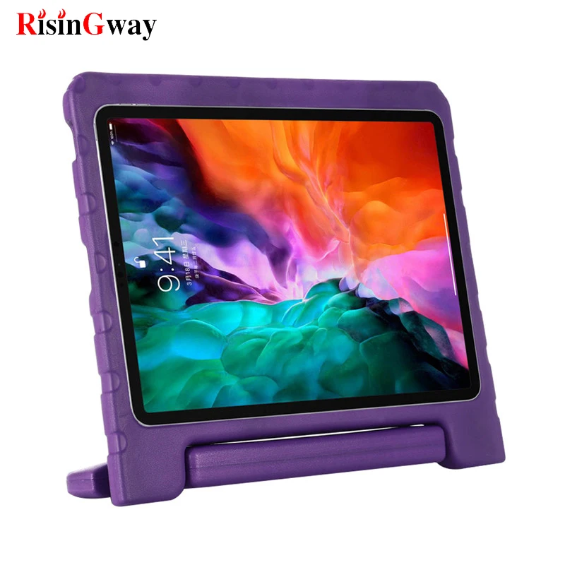 

Purple EVA Kids Shockproof Case IPad Pro 11 Case 2020 Tablet Stand Back Cover Protective Cases Ipad 2020 11" shell