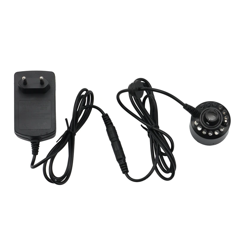 

Atomization Fog Machine 12 LED Mist Maker Pond Fountain Power Cable 110-240V Plug Power Supply Humidifier EU Plug