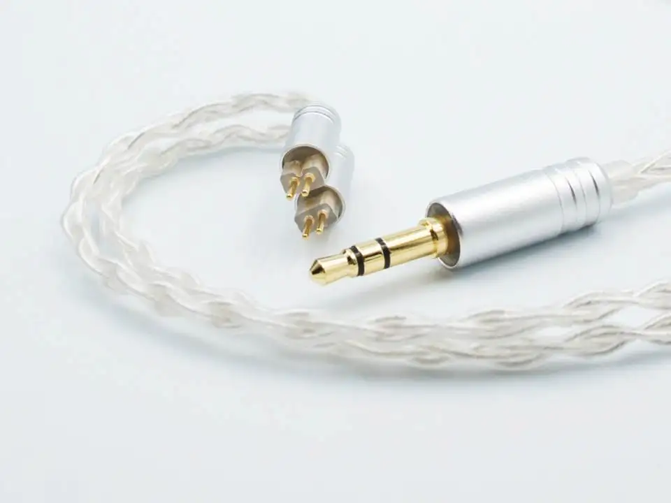 Посеребренный IEM кабель Tansio Mirai 2pin 0 78 мм|Аксессуары для наушников| |