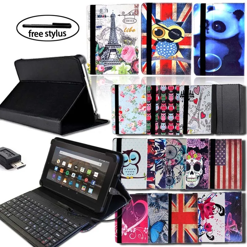 KK&ampLL для Amazon Fire HD 10 (7/5 поколение 2017/2015 выпуск)-кожаный чехол-книжка планшета +