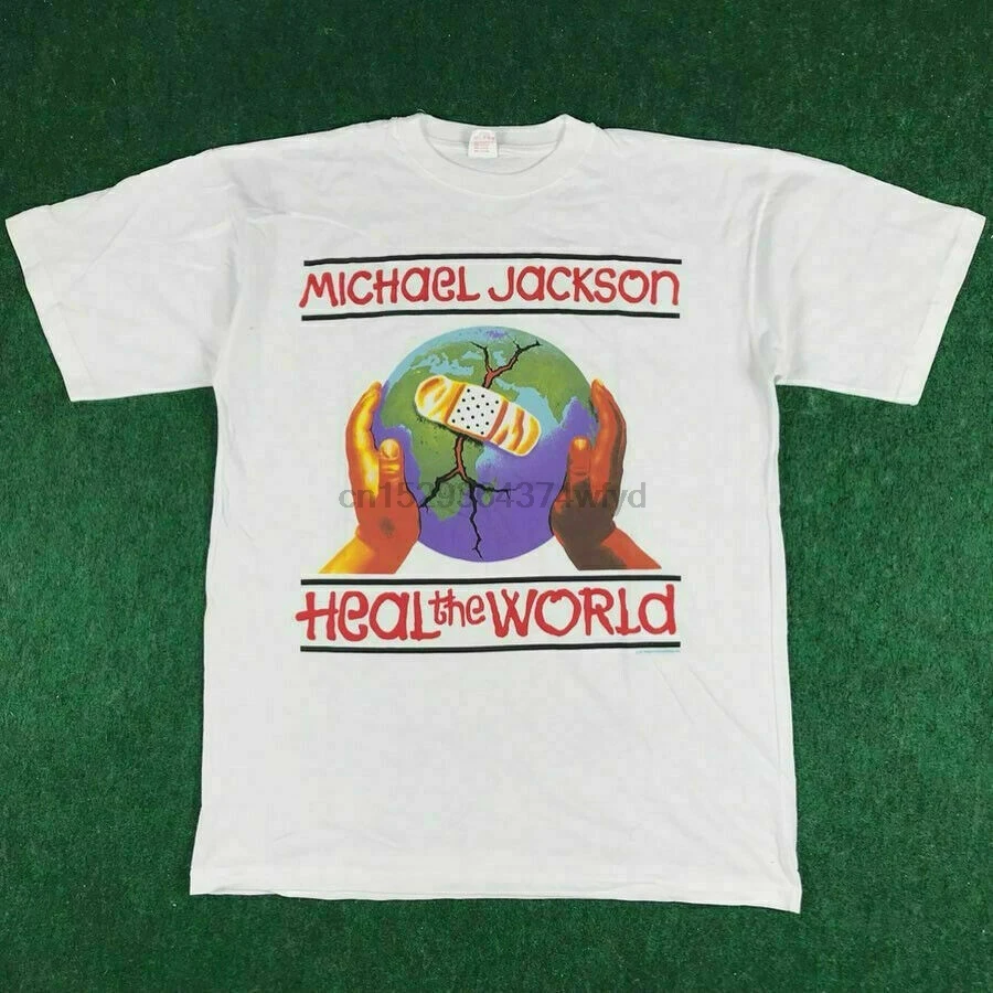 

Rare Vintage Heal The World 1997 Michael Jackson World Tour Shirt Reprint New