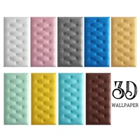 3d wall stickers wallpaper anti collision self adhesive thicken tatami wall mat pad baby kids bedroom foam cushion home decors