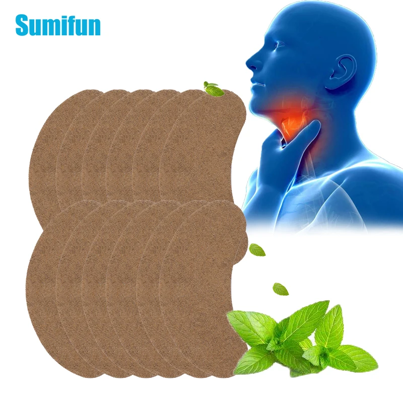 

6pcs Sore Throat Relief Patch Medical Treatment Chronic Pharyngitis Dry Throats Halitosis Anti Inflammation Herb Plaster C2549