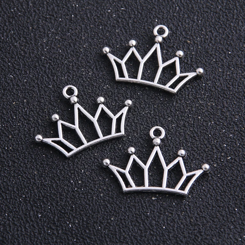 Очаровательная полая Корона из цинкового сплава для ожерелья браслета фурнитура