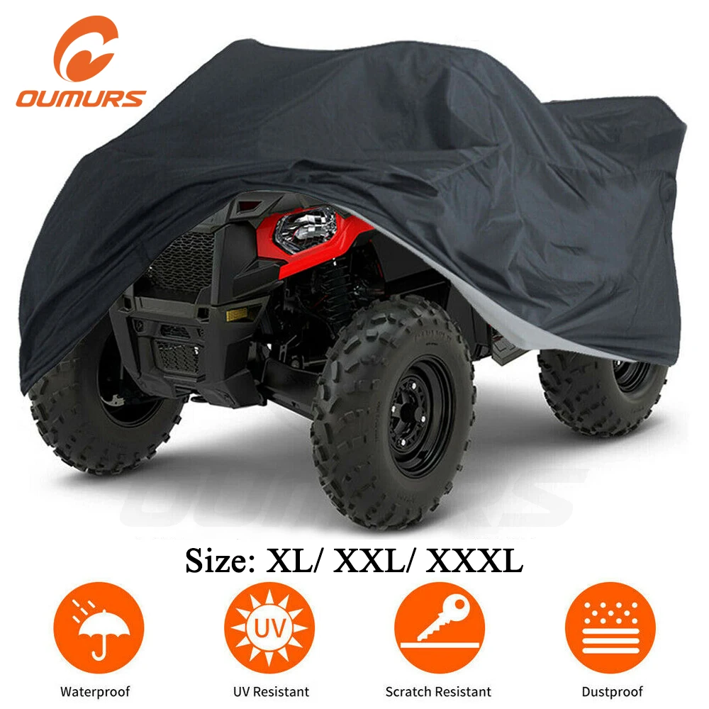 

Чехол для квадроцикла OUMURS ATV, 4 колеса, для хранения, водонепроницаемый, для автомобиля, картинга, мотоцикла, XL, XXL, XXXL, для Polaris, CanAm, Yamaha