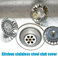 1pcs steel kitchen sink stopper plug for bath drain floor strainer drain strainer basin rubber waste water sink plug u2p4