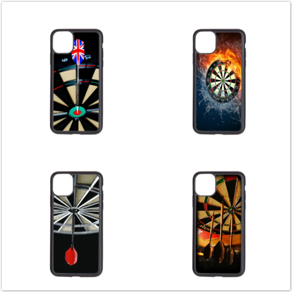 

High Quality Sport Darts Pattern Soft Edge Drop-Proof Phone Cases for iphone7 8plus X XR XSMAX 11 PROMAX 12mini 12Pro TPU Cover