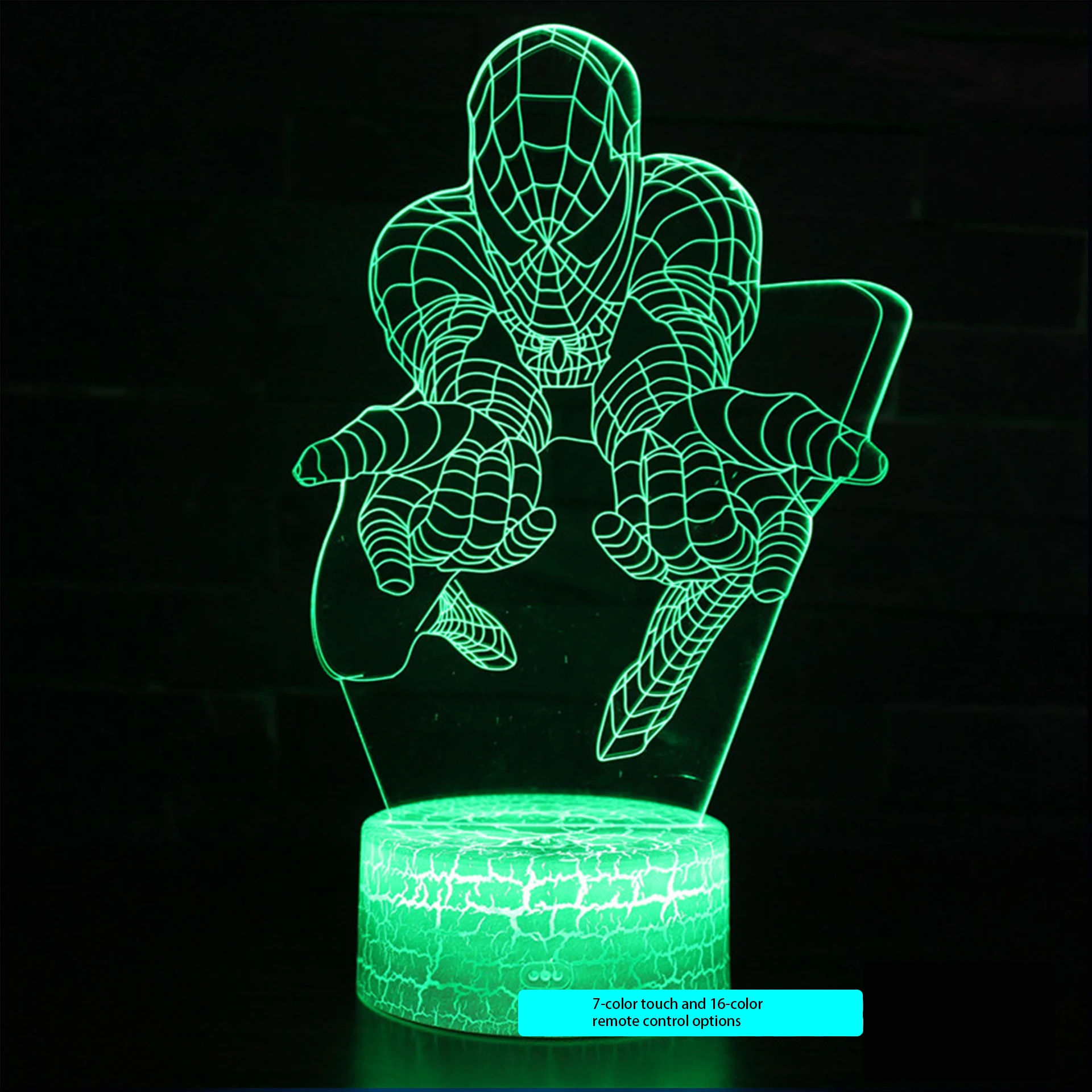 Disney Spider-man 3d Desk Lamp Usb Stereo Led Night Light Illusion Light Surprise Birthday Gift Led Light Super Hero Fans Gift