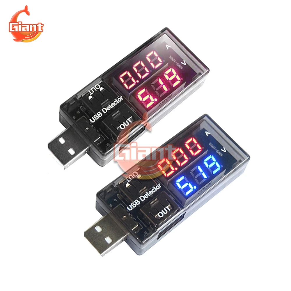 

Dual Output USB Current Voltage Meter Tester Charging Detector Battery Voltmeter Ammeter Charge Sensor DC 5V Digital Voltmeter