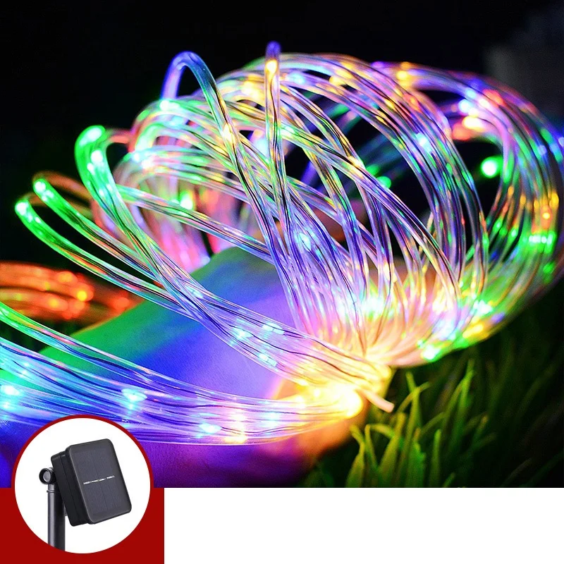 100LED 33FT на возраст от 12 мес. световой шнур солнечной батарее Водонепроницаемый
