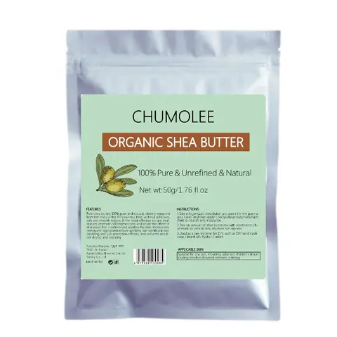 Натуральное органическое нерафинированное масло ши Chumolee 100 г, сухая треснувшая кожа, укрепляющее, увлажняющее, питательное масло для тела, косметика