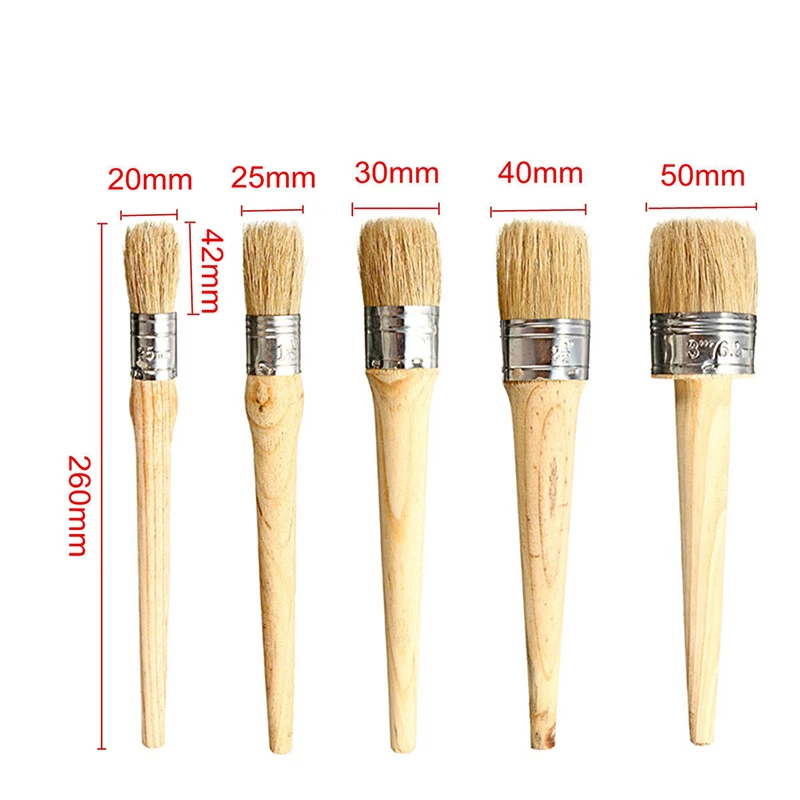 

1Pcs Hot 20-50mm professional paint brush for painting or waxing home decoration