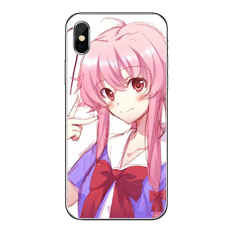 Корпус с Юно гасай дневник будущего серии АРТ для samsung Galaxy S2 S3 S4 S5 мини S6 S7 край S8 S9