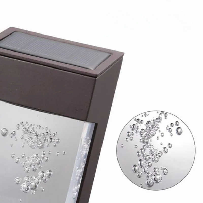 Светодиодный настенный светильник на солнечной батарее теплый белый акриловый