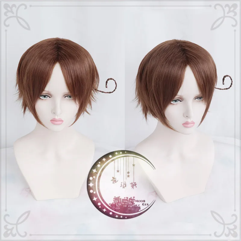 Светильник к для косплея светло-золотистые короткие синтетические волосы оси