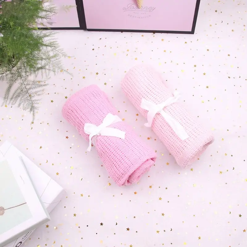 

Summer Baby Cotton Blanket Candy Color Kids Newborn Stroller Travel Blankets no fluorescent agent