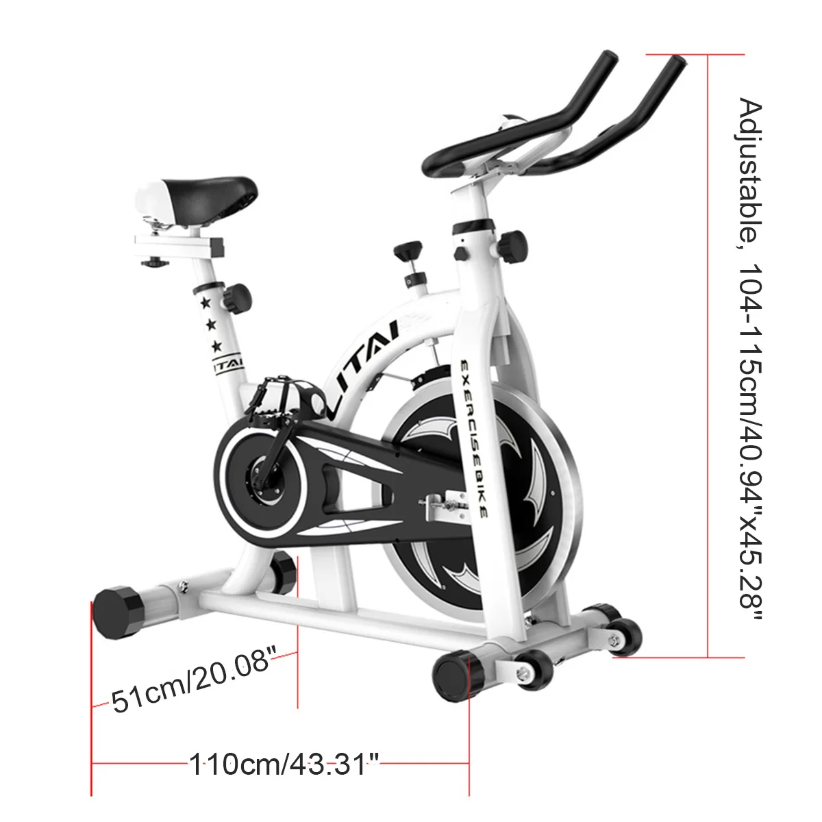 

Exercise Bike Exercise Bicycle Gym Cycling Sports Ultra-quiet Family Bicycle Indoor Fitness Bike with Display Slimming Equipment