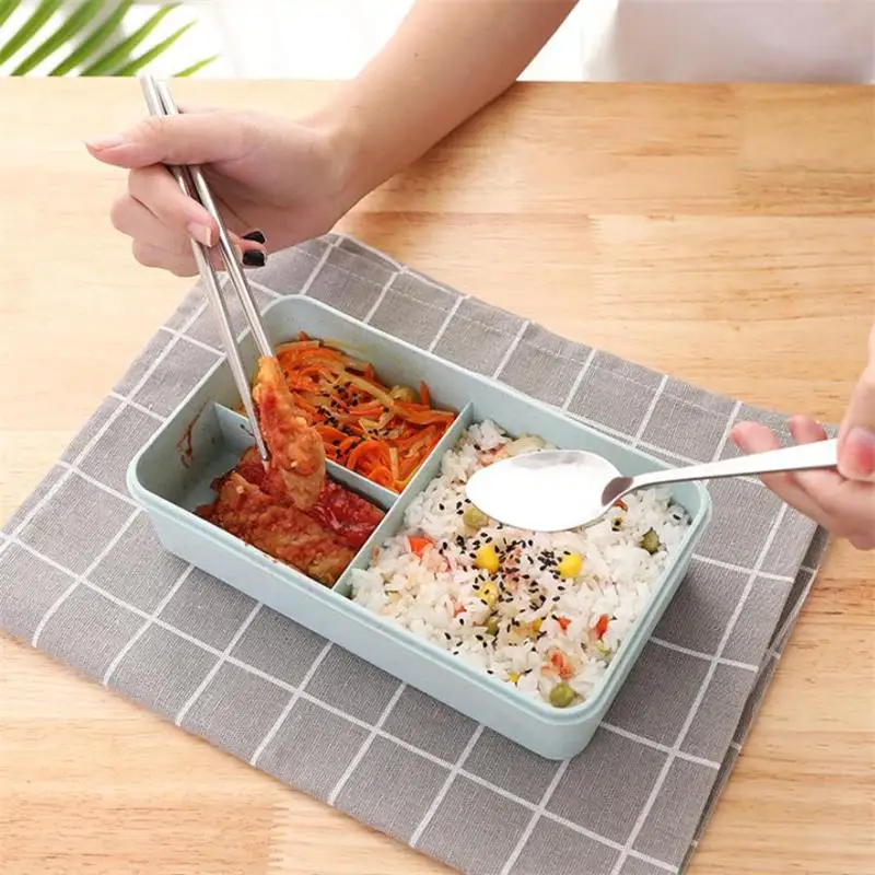 Микроволновая коробка для завтрака пшеничная соломенная посуда контейнер