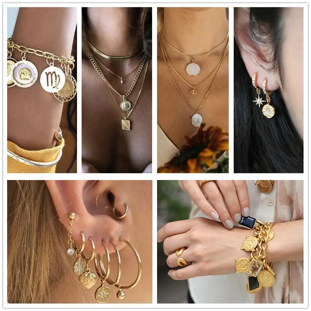 Подвеска в виде Луны для изготовления ювелирных изделий сделай сам винтажное