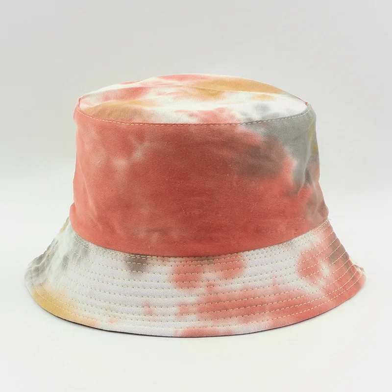 Панама с граффити в стиле Tie-dye для мужчин и женщин модная трендовая Двусторонняя