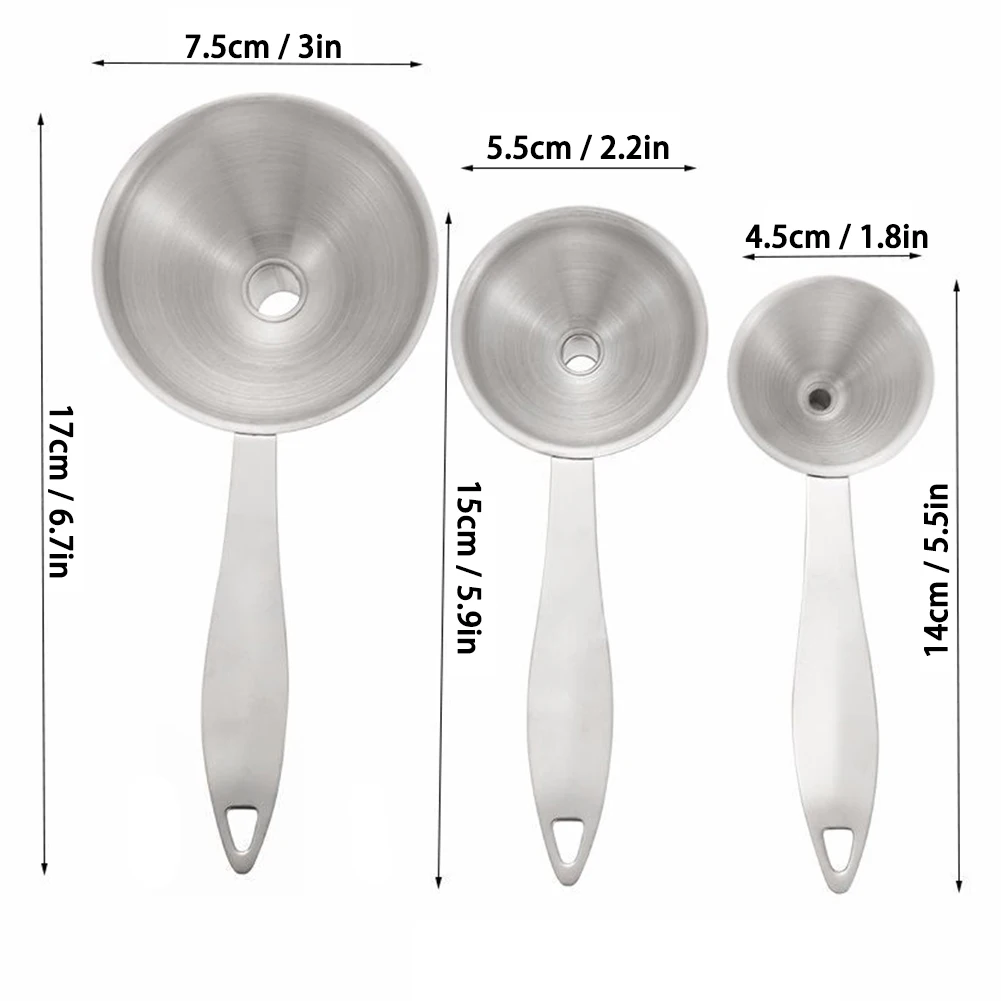 Мини кухонная Воронка широкая для консервирования из нержавеющей стали фильтр с