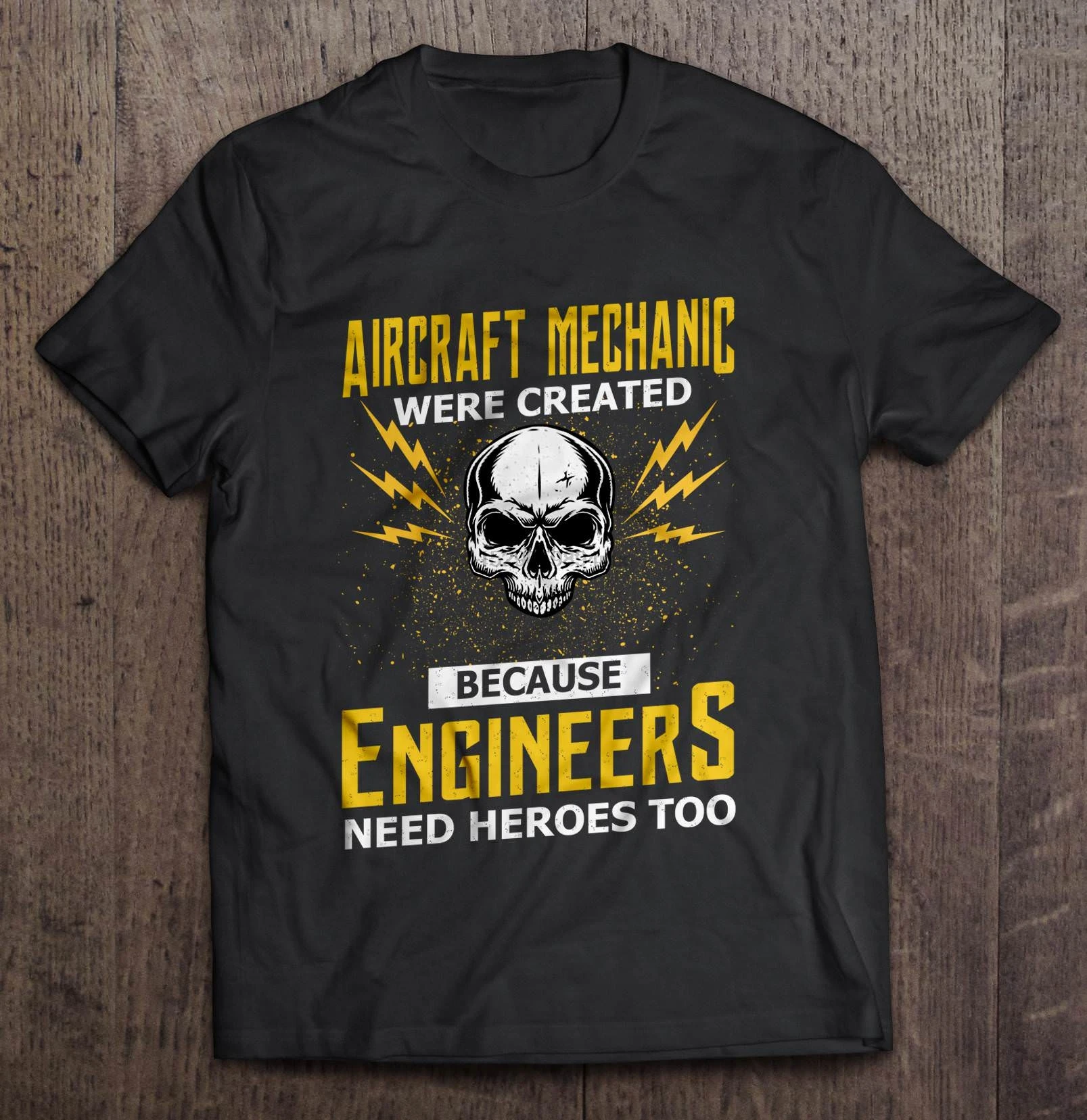 Мужская забавная футболка модная летательный механик была создана потому что