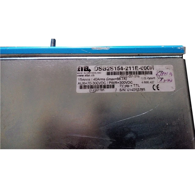 

Цифровой Сервоусилитель ETEL DSB2S154-211E-000H 100% протестирован в хорошем состоянии